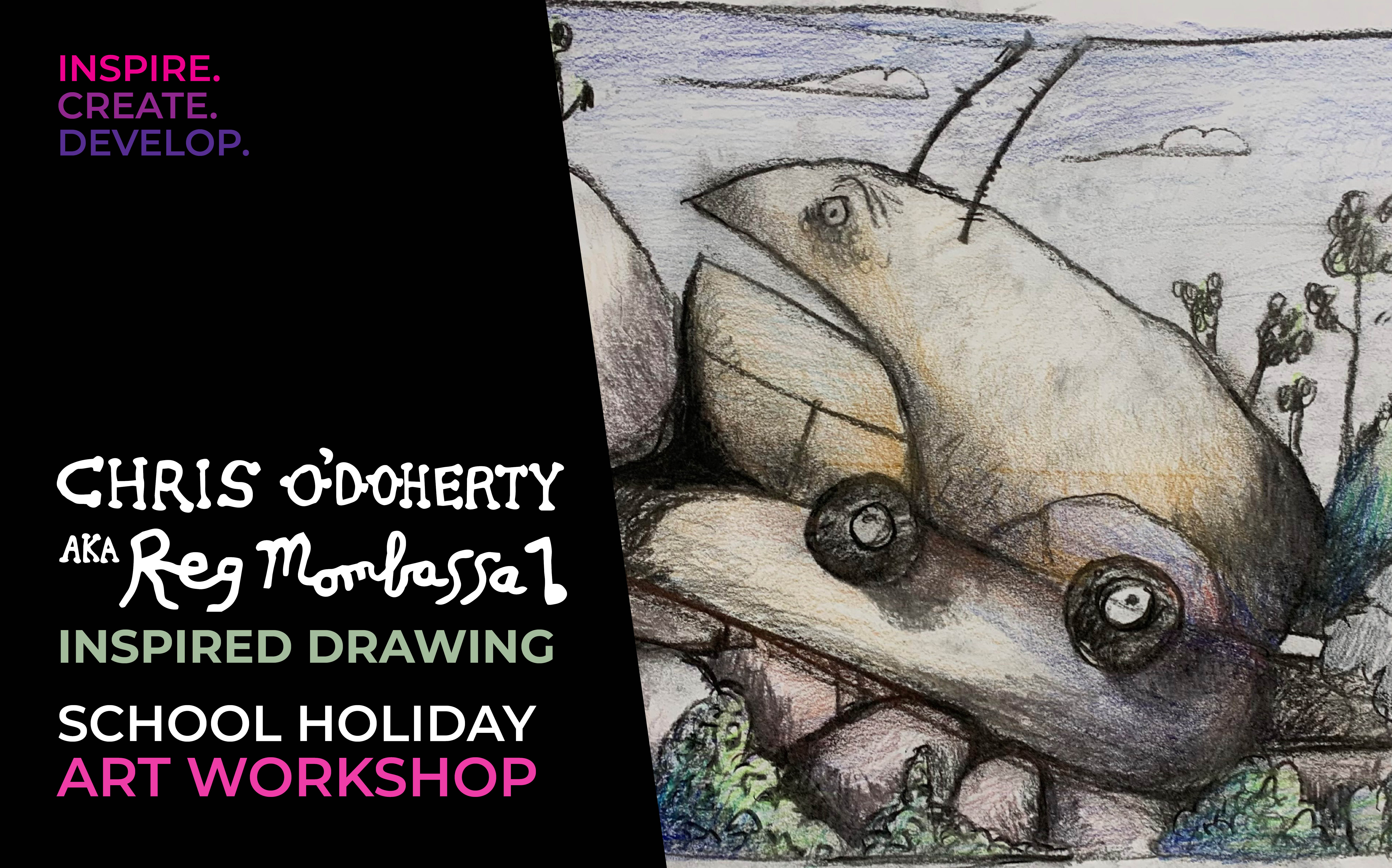 Chris O'Doherty Inspired Drawing School Holiday Workshop Registration ...